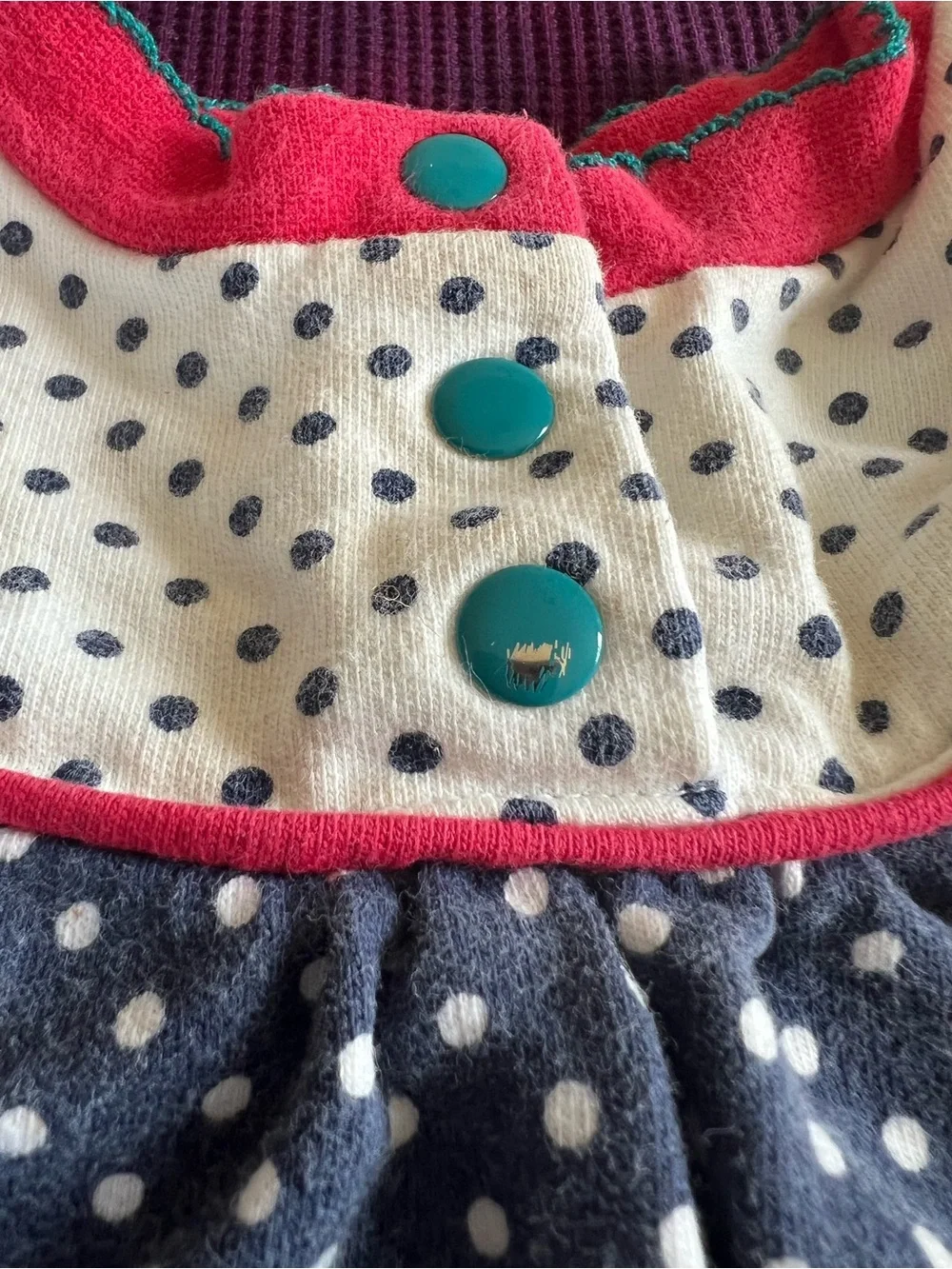 Vintage 90s Gymboree Polka Dot Pant Set 100% Cotton Retro Baby